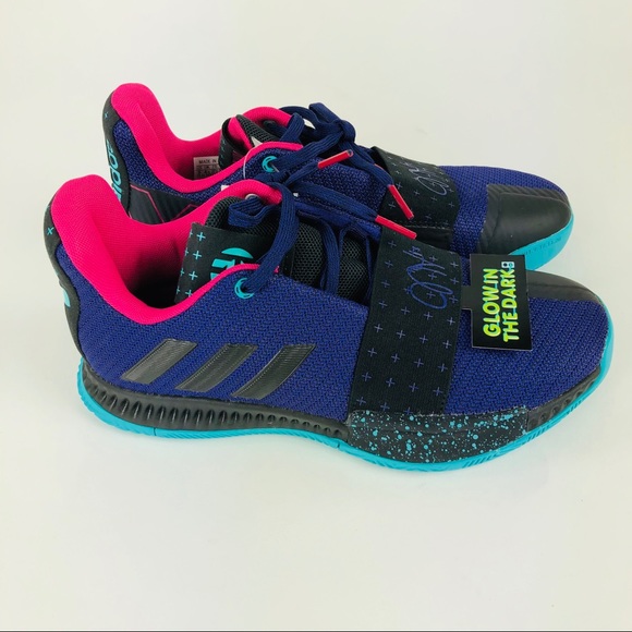 Adidas Harden Vol.3 J Big Kids 5 Shoes Glow Dark - Picture 5 of 7